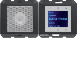 K.1 Radio Touch DAB+ z głośnikiem antracyt mat - HAGER - 29807006
