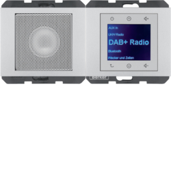 K.5 Radio Touch DAB+ z głośnikiem aluminium - HAGER - 29807003