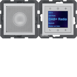 B.x Radio Touch DAB+ z głośnikiem alu mat - HAGER - 29801404