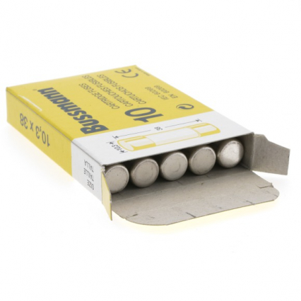 WKŁADKA CYLINDRYCZNA 10 X 38 MM 12A GG 500V AC C10G12 - EATON - C10G12