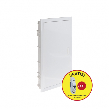 ROZDZ. RWN 3X12 DRZWI METALOWE + 3 SZT RX3 1P B 16A - LEGRAND - 602433P