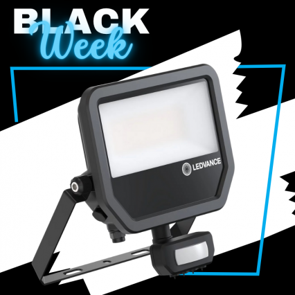 NAŚWIETLACZ LED 41W 4000/6000LM 4000K IP65 Z CZUJNIKIEM RUCHU CZARNY FLOODLIGHT PS GEN4 - LEDVANCE - 4099854306921