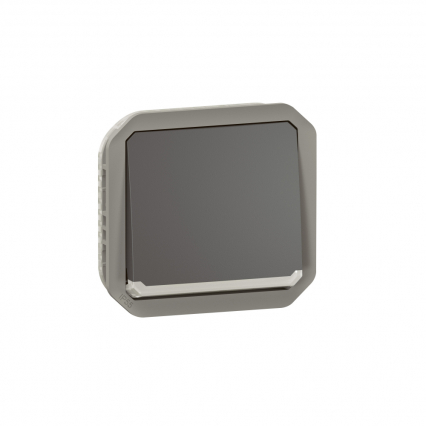 ŁĄCZNIK SCHODOWY Z PODŚWIETLENIEM MECHANIZM 10AX - 250 V~ ANTRACYT PLEXO - LEGRAND - 069803L