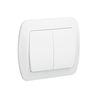 Łącznik świecznikowy z podświetleniem  10AX, 250V~, zaciski śrubowe; biały - KONTAKT SIMON - AW5L/11