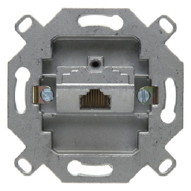 MECHANIZM GNIAZDA KOMPUTEROWEGO POJEDYNCZEGO RJ45 UAE EKRANOWANE KAT. 6A ISO ONE.PLATFORM  - HAGER - 4586