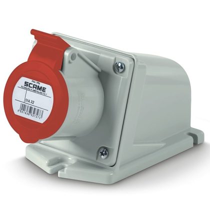 GNIAZDO STAŁE 32A 400V 3P+N+Z IP44 - SCAME - 514.3257