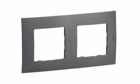 NOWE NILOE - RAMKA PODWÓJNA STALOWA (MEDIUM GREY) - LEGRAND - NP112MG