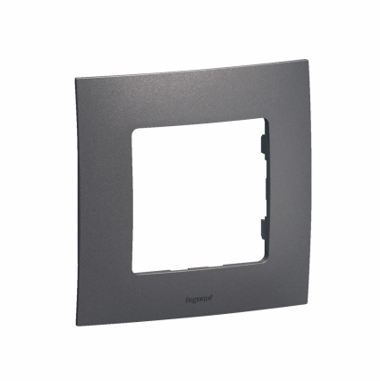 NOWE NILOE - RAMKA POJEDYNCZA STALOWA (MEDIUM GREY) - LEGRAND - NP111MG