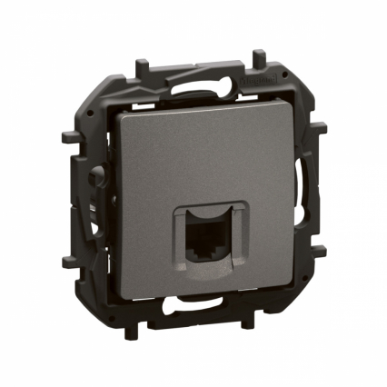 NOWE NILOE - GNIAZDO RJ45 KAT. 6A STP STALOWE - LEGRAND - NP4305MG