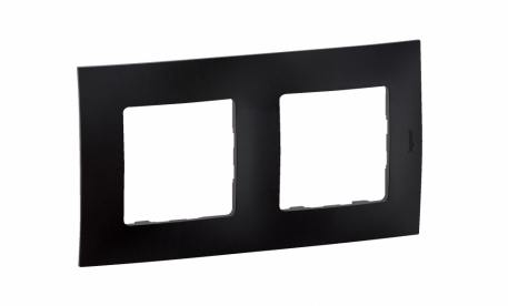 NOWE NILOE - RAMKA PODWÓJNA CZARNA (BLACK) - LEGRAND - NP112BK