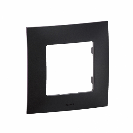 NOWE NILOE - RAMKA POJEDYNCZA CZARNA (BLACK) - LEGRAND - NP111BK