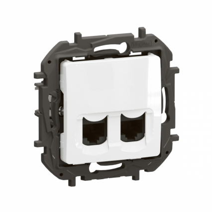 NOWE NILOE - GNIAZDO 2 X RJ45 KAT. 6 UTP BIAŁE - LEGRAND - NP4334WH
