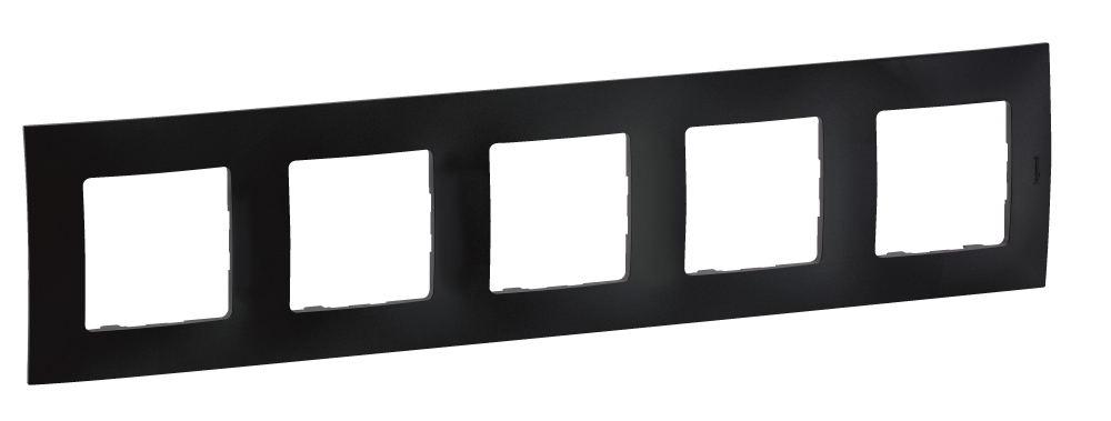 NOWE NILOE - RAMKA PIĘCIOKROTNA CZARNA (BLACK) - LEGRAND - NP115BK
