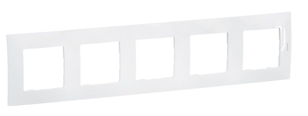 NOWE NILOE - RAMKA PIĘCIOKROTNA BIAŁA (WHITE) - LEGRAND - NP115WH