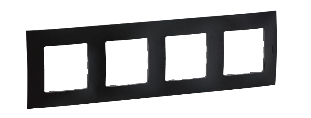 NOWE NILOE - RAMKA CZTEROKROTNA CZARNA (BLACK) - LEGRAND - NP114BK