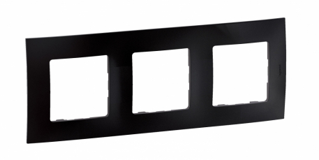 NOWE NILOE - RAMKA POTRÓJNA CZARNA (BLACK) - LEGRAND - NP113BK