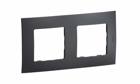 NOWE NILOE - RAMKA PODWÓJNA GRAFIT (DARK GREY) - LEGRAND - NP112GR