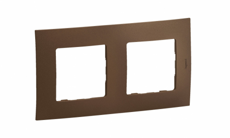 NOWE NILOE - RAMKA PODWÓJNA BRĄZOWA (DARK BRONZE) - LEGRAND - NP112DB