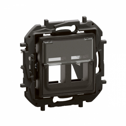 NOWE NILOE - ADAPTER DO ZŁĄCZY PODWÓJNYCH KEYSTONE CZARNY - LEGRAND - NP171BK