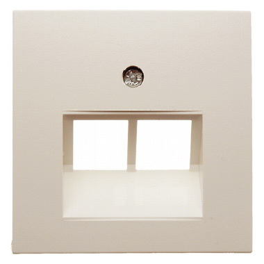 ELEMENT CENTRALNY DO GNIAZDA PRZYŁĄCZENIOWEGO UAE PODWÓJNEGO KREMOWY B.KWADRAT - HAGER - 5314098982