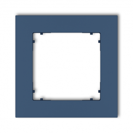 Ramka uniwersalna pojedyncza kwadratowa z tworzywa podtynkowy IP 20 MINI navy blue - KARLIK - 64MR-1