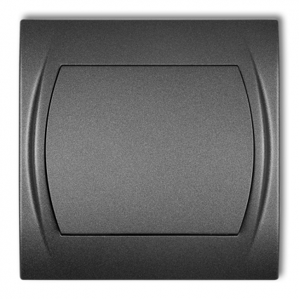 Łącznik jednobiegunowy podtynkowy IP 20, 10AX 250V~ LOGO grafitowy - KARLIK - 11LWP-1