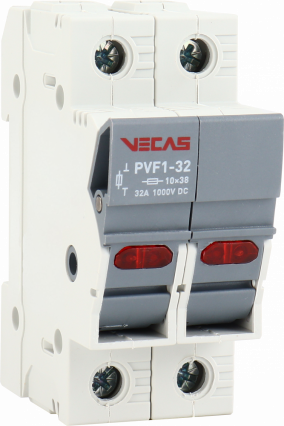 Podstawa bezpiecznikowa PVF1-32 2P 32A 10x38 1000V DC - KKLN - VCS-PVF1-32-2P