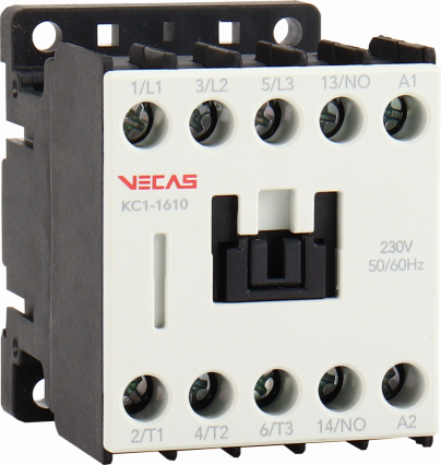 Stycznik mocy 16A AC-3 3P 1NO 230V AC - KKLN - VCS-KC1-16-10-230