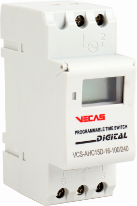 Programator czasowy 16(8)A 100-240V AC - KKLN - VCS-AHC15D-16-100/240
