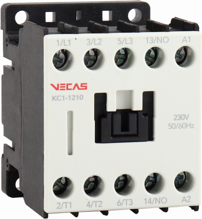 Stycznik mocy 12A AC-3 3P 1NO 230V AC - KKLN - VCS-KC1-12-10-230