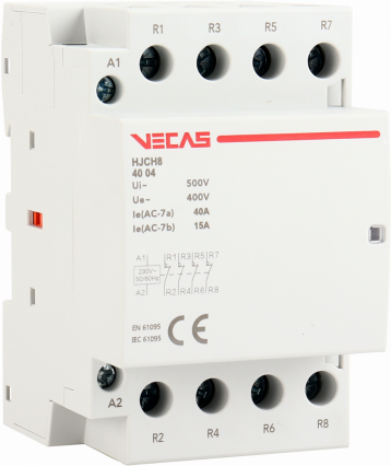 Stycznik modułowy 40A 4NC 230V AC - KKLN - VCS-HJCH8-40-04-230