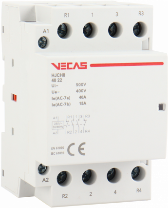 Stycznik modułowy 40A 2NO+2NC 230V AC - KKLN - VCS-HJCH8-40-22-230