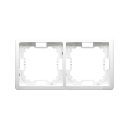 RAMKA PODWÓJNA BIAŁY BASIC - KONTAKT SIMON - BMR2/11