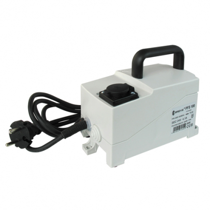 TRANSFORMATOR JEDNOFAZOWY PFS 100VA 230/ 24V Z ZABEZPIECZENIEM UCHWYTEM GNIAZDEM I SZNUREM SIECIOWYM - BREVE - 16124-9991