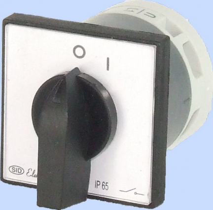 ŁĄCZNIK KRZYWKOWY W OBUDOWIE E12-52 WŁĄCZ-WYŁĄCZ JEDNOFAZOWY 0-I IP-65 - ELEKTROMET DZIERŻONIÓW - 921252