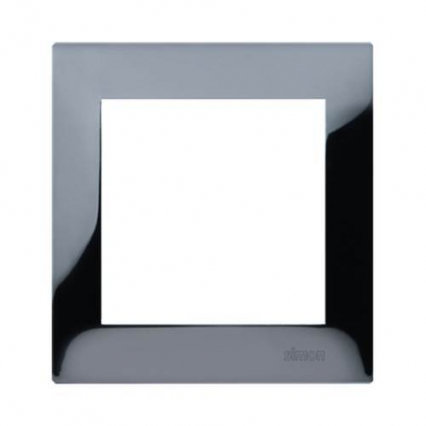 RAMKA POJEDYNCZA METALOWA IP20/IP44 CIEMNY STALOWY SIMON 54 - KONTAKT SIMON - DR1/67