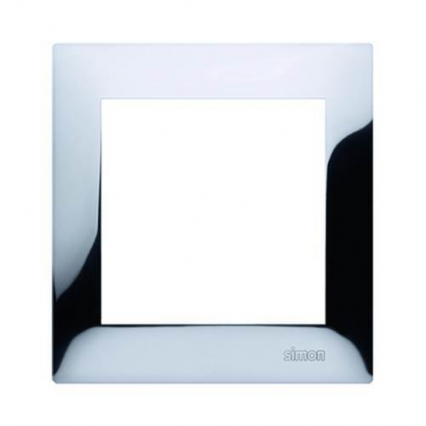 RAMKA POJEDYNCZA UNIWERSALNA IP20/IP44 CHROM SIMON 54 - KONTAKT SIMON - DR1/63