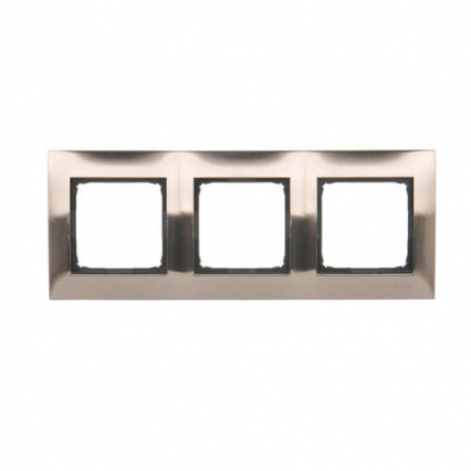 RAMKA POTRÓJNA UNIWERSALNA IP20/IP44 INOX SIMON 54 - KONTAKT SIMON - DR3/61