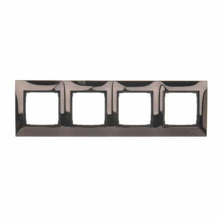 Ramka 4-krotna PREMIUM IP20 / IP44; ciemna stal - KONTAKT SIMON - DR4/67