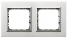 RAMKA PODWÓJNA ALUMINIUM 4MM SONATA - OSPEL - R-2RAC/35/38
