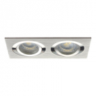 OPRAWKA SUFITOWA PUNKTOWA 2 X MR16 GX5,3 MAX 50 ALUMINIUM SEIDY CT-DTL250-AL - KANLUX - 18282