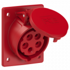 GNIAZDO TABLICOWE SKOŚNE TWIST  16A 400V 3P+Z+N 80x97mm  - PCE - 415-6