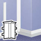KĄT WEWĘTRZNY REGULOWANY 75 X 20 BIAŁY DLP - LEGRAND - 030301