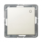ŁĄCZNIK ZWIERNY DZWONEK ZACIKI AUTOMATYCZNE 10AX 250V IP20 ECRU IMPRESJA - OSPEL - ŁP-6Y/m/27