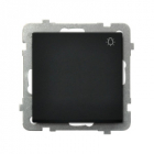 ŁĄCZNIK ZWIERNY ŚWIATŁO ZACISKI AUTOMATYCZNE 10AX 250V IP20 CZARNY METALIK SONATA - OSPEL - ŁP-5R/m/33