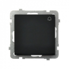 ŁĄCZNIK ZWIERNY DZWONEK ZACISKI AUTOMATYCZNE 10AX 250V IP20 CZARNY METALIK SONTA - OSPEL - ŁP-6R/m/33