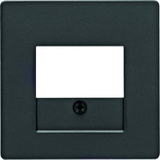 ELEMENT CENTRALNY DO GNIAZDA GŁOŚNIKOWEGO ANTRACYT AKSAMIT Q.1/Q.3 - HAGER - 10336086