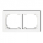 DECO; Ramka uniwersalna podwójna biała - KARLIK - DR-2
