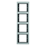 RAMKA POCZWÓRNA PIONOWA ALUMINIUM K.5 - HAGER - 13437003