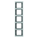 RAMKA PIĘCIOKROTNA PIONOWA ALUMINIUM K.5 - HAGER - 13537003